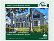 Tablet Screenshot of dpweaverbuilders.com